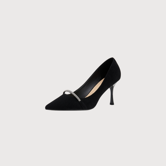 Midnight Dazzle Suede Pumps 70mm