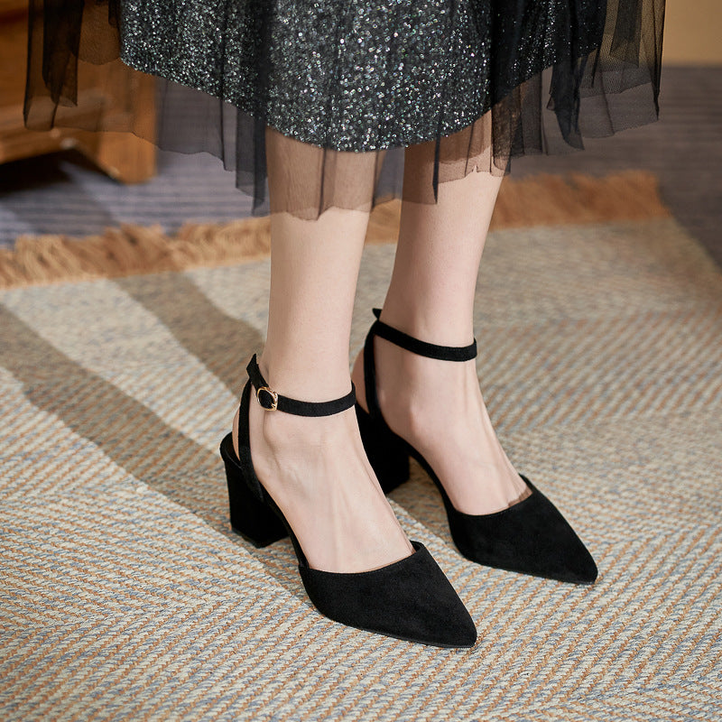 Midnight Allure Block Heels 70mm