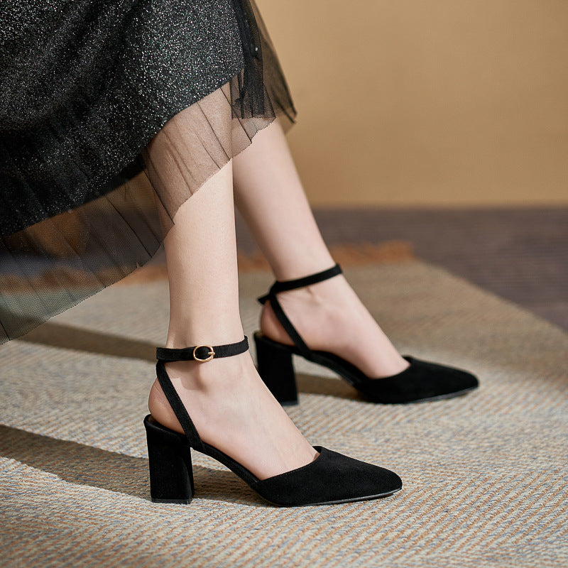 Midnight Allure Block Heels 70mm